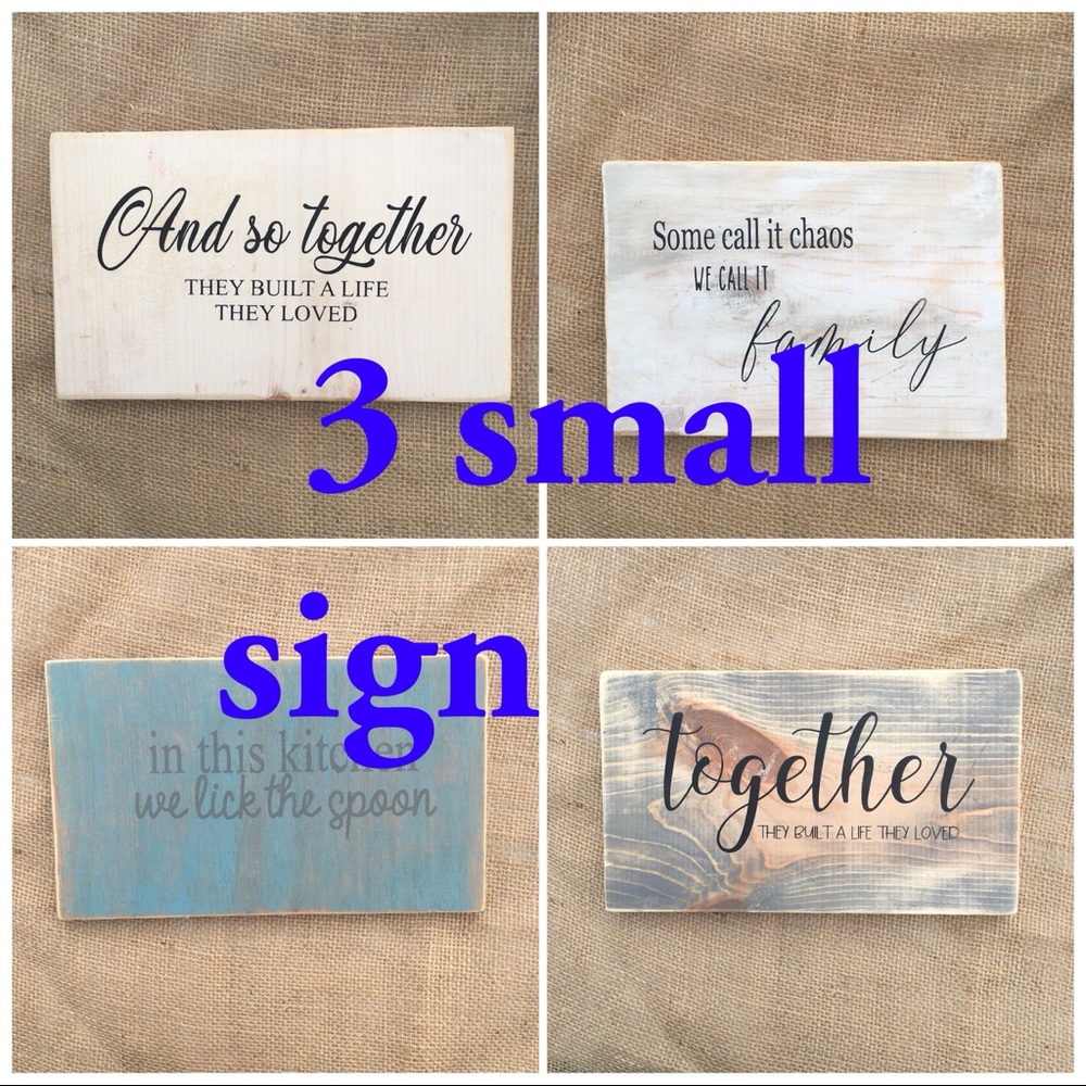 3 signs for $15